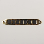 BRASS SIGN OFFICE