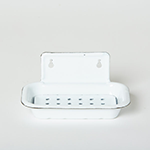 WALL MOUNT ENAMELED SOAP DISH