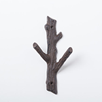 2 BRANCH HOOK  S ANTIQUE BROWN