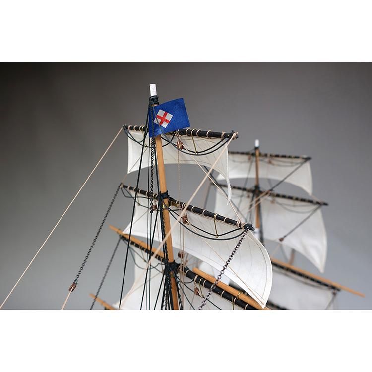 木製帆船模型 1/100カティサーク 帆付（1/100スケール・全長