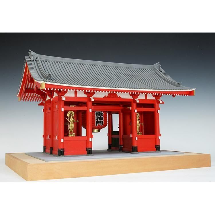 浅草寺 雷門 木製 建築模型 1/50 完成品 1/50 浅草寺 雷門 - 【公式】ウッディジョーオンラインショップ