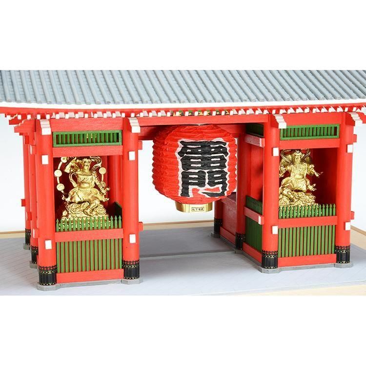 浅草寺 雷門 木製 建築模型 1/50 完成品 浅草寺 雷門 木製 建築模型 1/50 完成品 - メルカリ