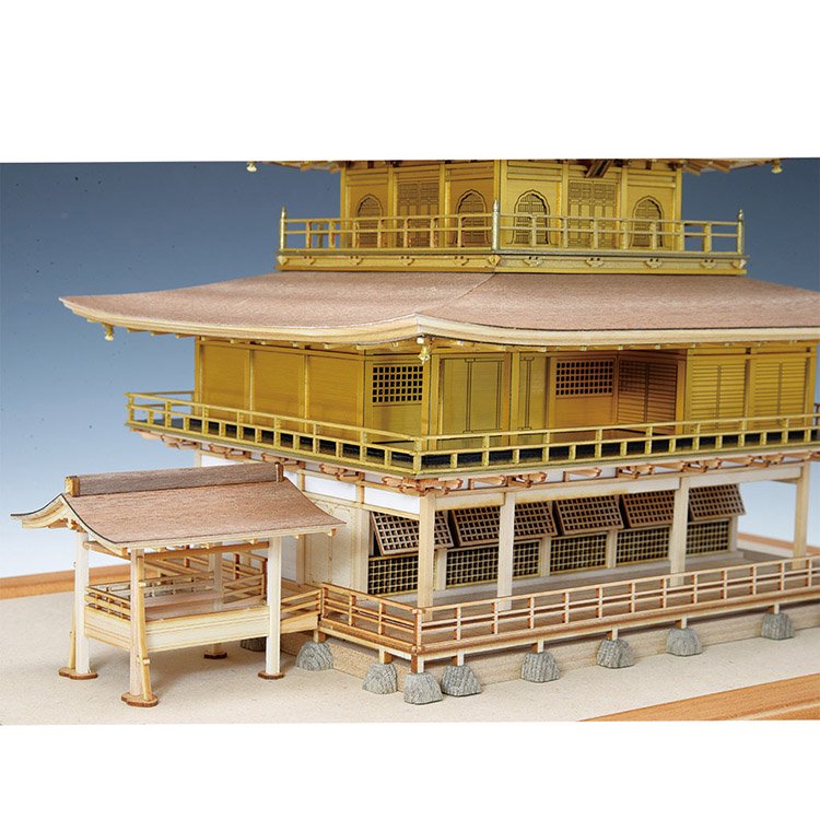 1/75 鹿苑寺 金閣（ゴールド仕様） - 【公式】ウッディジョーオンラインショップ