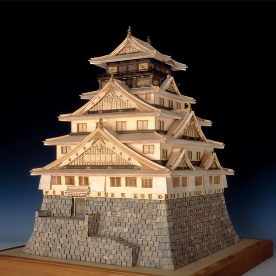 木製建築模型 大阪城（1/150スケール・全長 390mm） - 【公式 