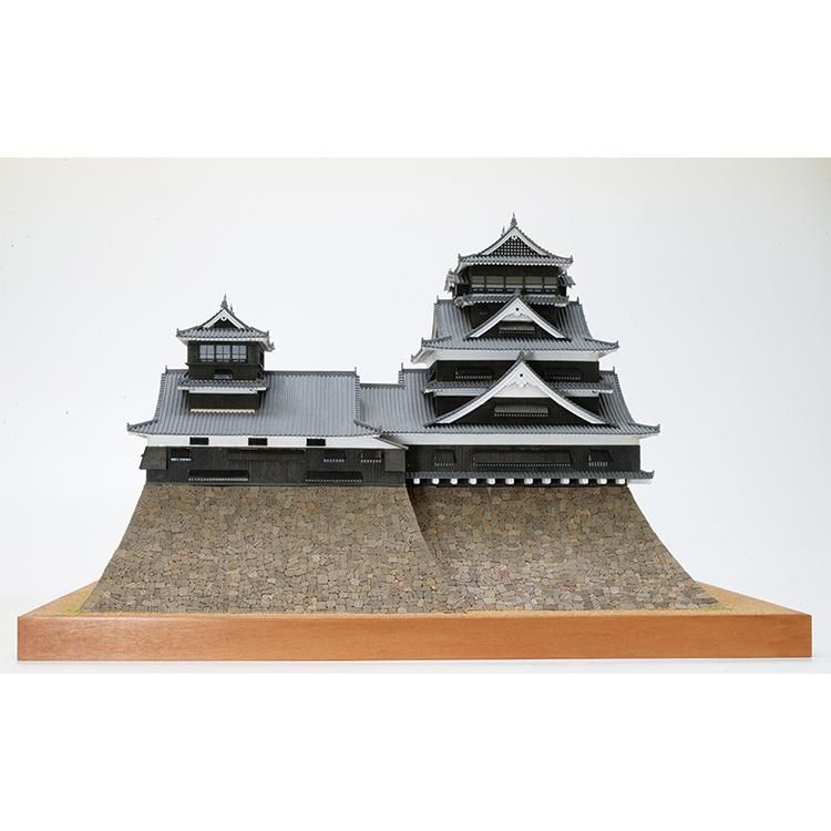 木製建築模型 熊本城 （1/150スケール・全長 500mm・完成重量
