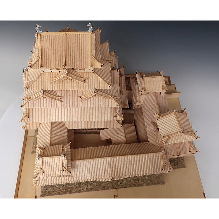 【公式】ウッディジョーオンラインショップ　木製建築模型　440mm・完成重量　姫路城（1/150スケール・全長　1,350g）