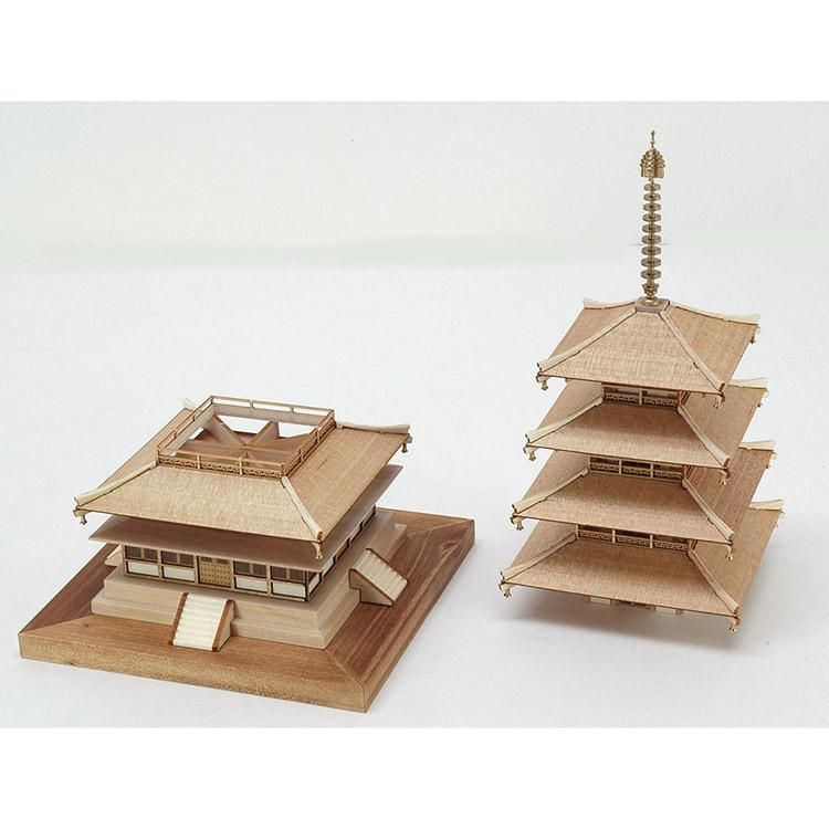 法隆寺 五重塔 木製建築模型 スケール1/40 -