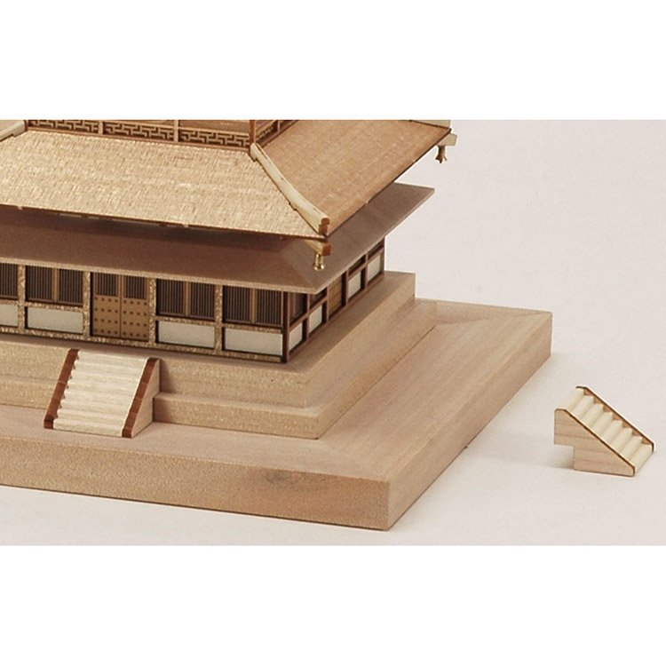 ウッディジョー 木製建築模型 1 法隆寺 組立キット 75 金堂