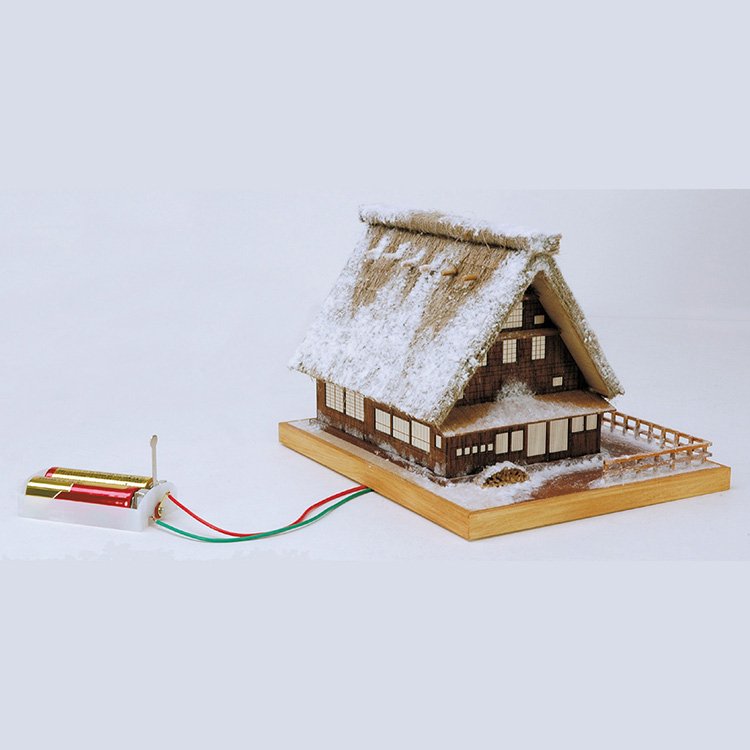ウッディジョー  灯1 雪の合掌造り 木製模型 g6bh9ry