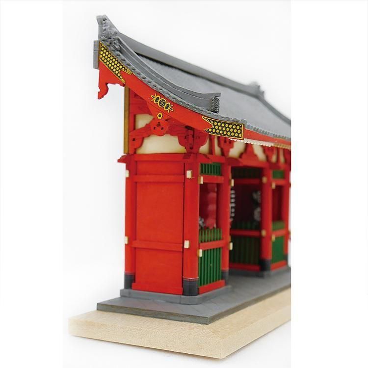 Amazon.co.jp: ウッディジョー 1/50 雷門 塗装タイプ 木製模型