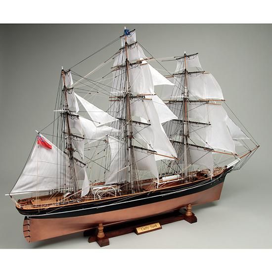 木製帆船模型 1/80カティサーク 帆付（1/80スケール・全長 1,083mm 