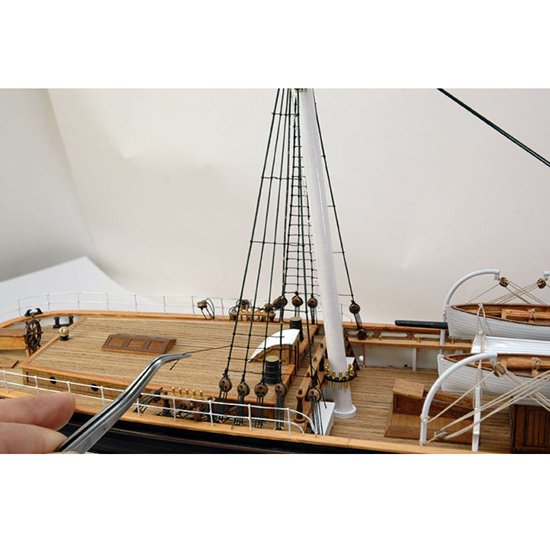木製帆船模型 1/80カティサーク 帆付（1/80スケール・全長 1,083mm