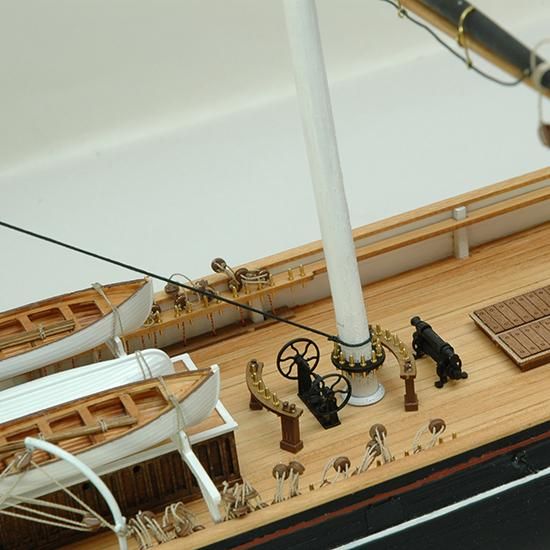 木製帆船模型 1/100カティサーク 帆なし(1/100スケール・全長 869mm