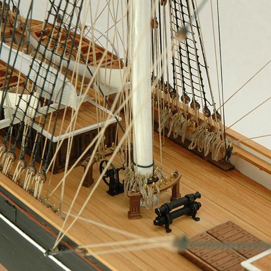木製帆船模型 1/100カティサーク 帆なし(1/100スケール・全長 869mm