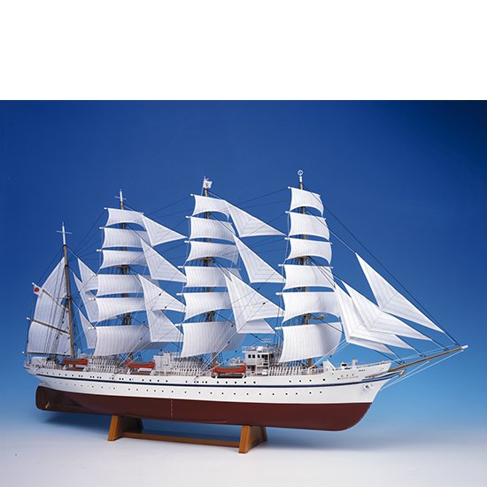 木製帆船模型 日本丸 帆付スケール・全長 ・完成重量