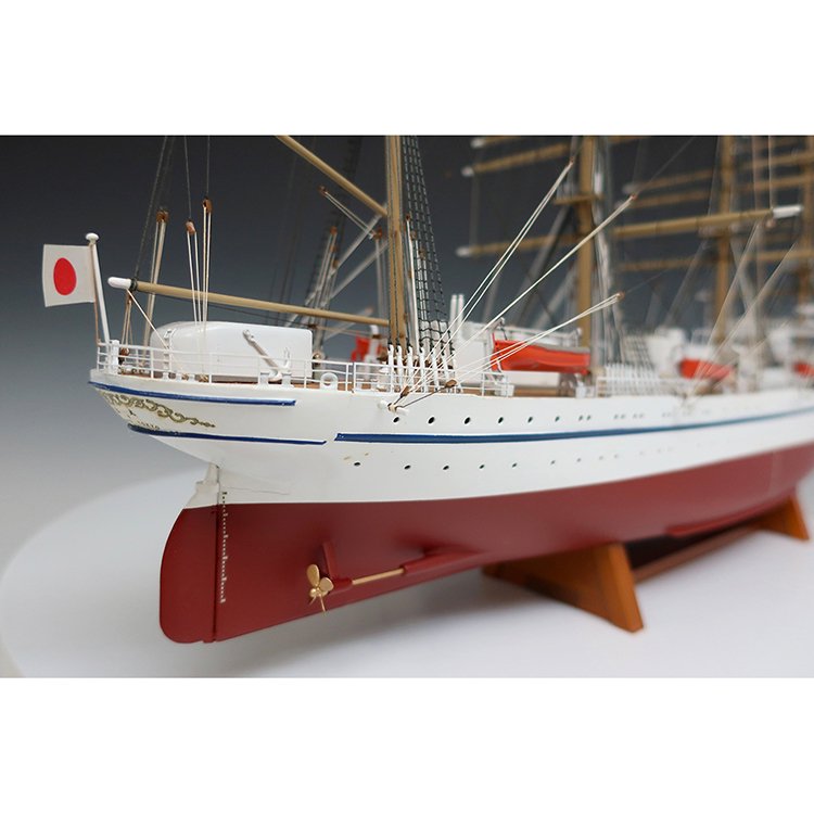 安心と信頼 ウッディジョー 160 日本丸 帆無 木製帆船模型 組立キット