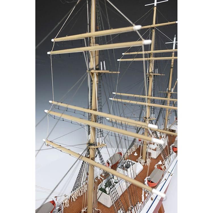 木製帆船模型 日本丸 帆なし(1/160スケール・全長 688mm・総重量 1,950g) 木製帆船模型 日本丸 帆なし(1/160スケール・全長 688mm・総重量 1,950g)