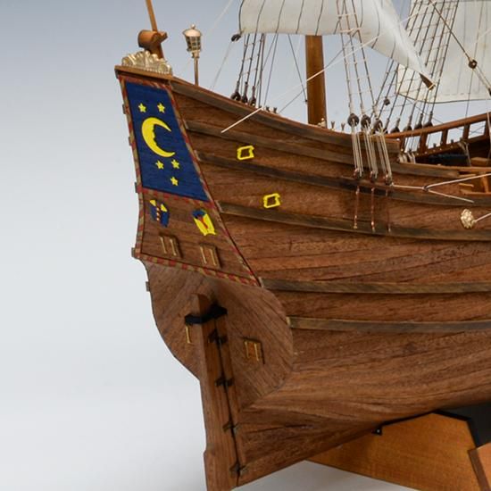木製帆船模型 ハーフムーン(1/40スケール・全長 730mm・完成 木製帆船模型 ハーフムーン(1/40スケール・全長 730mm・完成