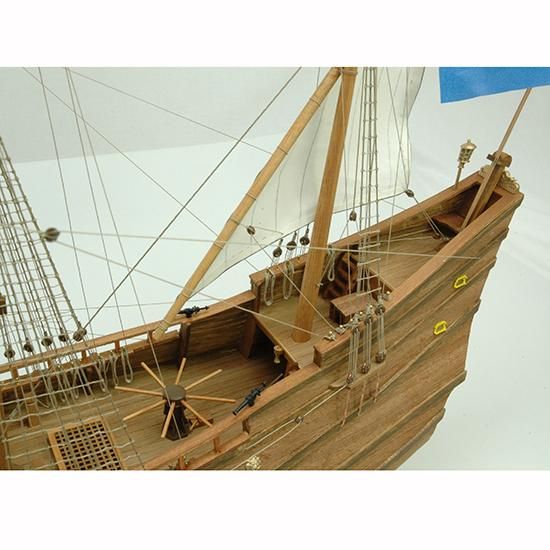 Amazon | ウッディジョー 1/40 ハーフムーン 木製帆船模型 組立