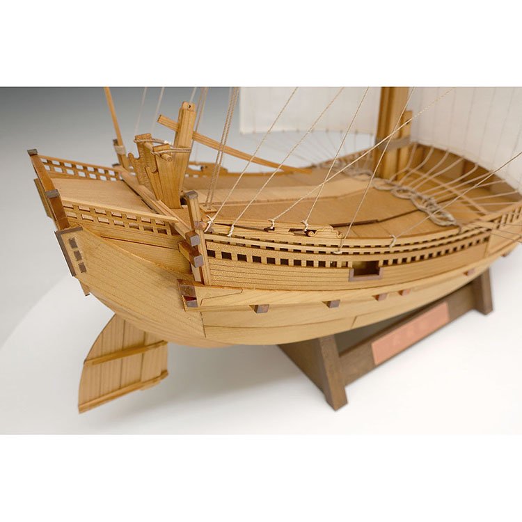ウッディジョー 1/40 ハーフムーン 木製帆船模型 組立キット( 未使用品)