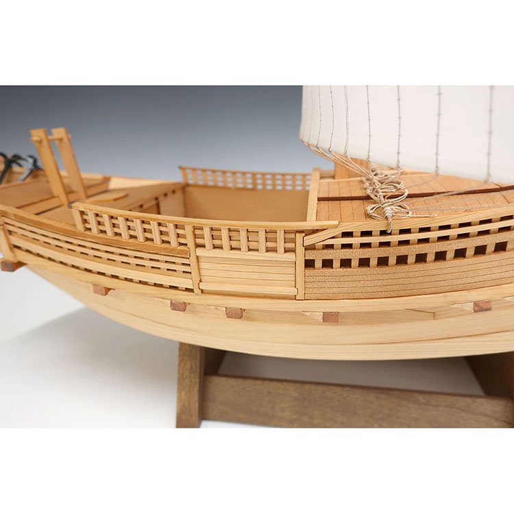 木製和船模型 北前船（きたまえぶね）（1/72スケール・全長 445mm