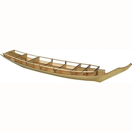 木製和船模型 屋形船(1/24スケール・全長 640mm・完成重量 320g 木製和船模型 屋形船(1/24スケール・全長 640mm・完成重量 320g