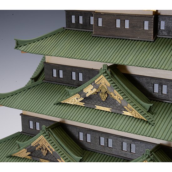 木製建築模型 江戸城（1/150スケール・全長 400mm・完成重量 2,030g 