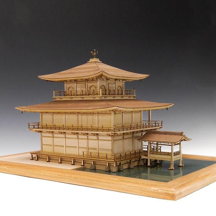 1/75 鹿苑寺 金閣 (白木造り) - 【公式】ウッディジョー 1/75 鹿苑寺 金閣 (白木造り) - 【公式】ウッディジョー