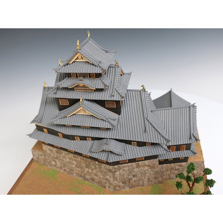 などを 送料無料 ウッディジョー 木製建築模型 1/80 彦根城 天守閣