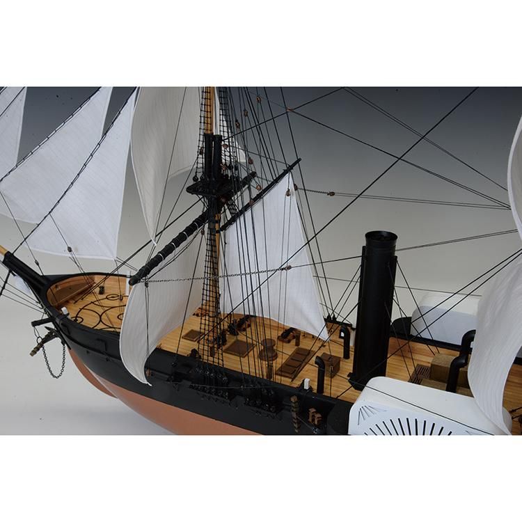 木製帆船模型 黒船 サスケハナ 展帆タイプ(1/120スケール・全長 木製帆船模型 黒船 サスケハナ 展帆タイプ(1/120スケール・全長