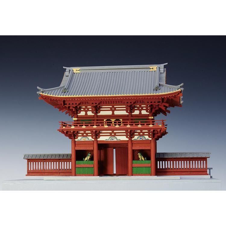 全国送料無料 1/75 久能山 【公式】ウッディジョー - 塗装タイプ 楼門 東照宮 建築物