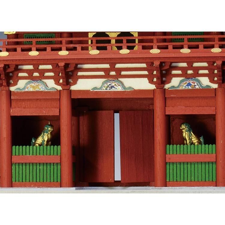 お歳暮 のし 1/75 久能山 【公式】ウッディジョー - 白木タイプ 楼門 東照宮 建築物