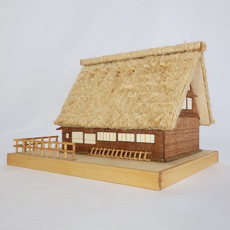 ウッディジョー ミニ建築 No.1 合掌造り 木製模型 - 建築・建造物