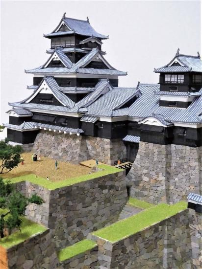 木製建築模型 熊本城 (1/150スケール・全長 500mm・完成重量 木製建築模型 熊本城 (1/150スケール・全長 500mm・完成重量
