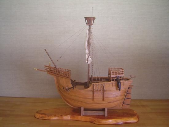 木製帆船模型 カタロニア船(1/30スケール・全長 700mm・完成 木製帆船模型 カタロニア船(1/30スケール・全長 700mm・完成