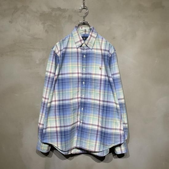 古着 POLO by RALPH LAUREN ラルフ チェック 長袖 シャツ - 古着屋utsuroi