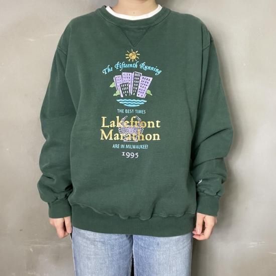 古着 Champion チャンピオン フロント デザイン スウェット