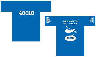 40010Tシャツ（ブルー）　Mサイズ