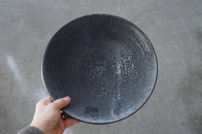 すり鉢型おかず鉢8寸/鉄釉 遠藤素子 - 作家もの、手仕事の器や