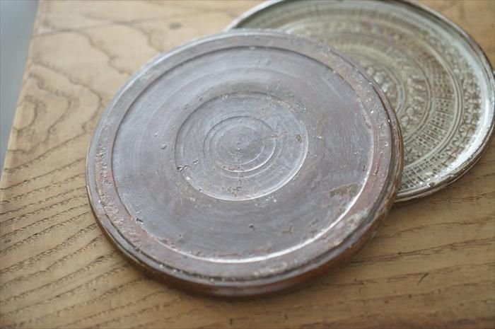 印花三島プレート皿6寸 井上茂 - 作家もの、手仕事の器や道具の