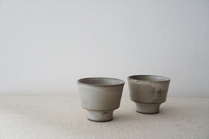 ❤️新品・陶芸作家物・陶器湯呑み 2客セット 貧しい