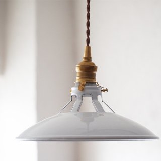 Enamel French Lamp Shade White