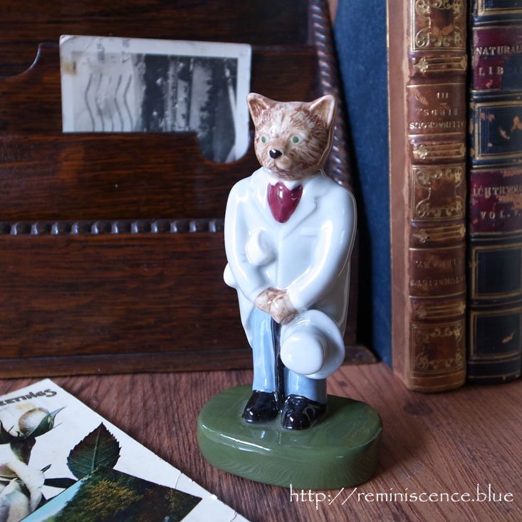 優雅に競馬を観戦中のネコ紳士 The City Gent Catkins By Wade Reminiscence Antiques Collectable