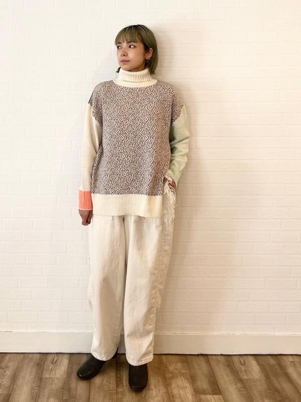 <img class='new_mark_img1' src='https://img.shop-pro.jp/img/new/icons14.gif' style='border:none;display:inline;margin:0px;padding:0px;width:auto;' />TRICOTE    トリコテ　　MELANGE SWEATER