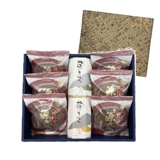 正規代理店 源六焼特選ギフト[丹波大納言小豆×6個+そぼろ羊羹2種] - 京都の 果物