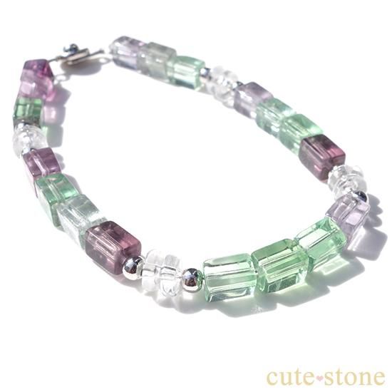 マルチカラーフローライトのブレスレットの写真0 cute stone