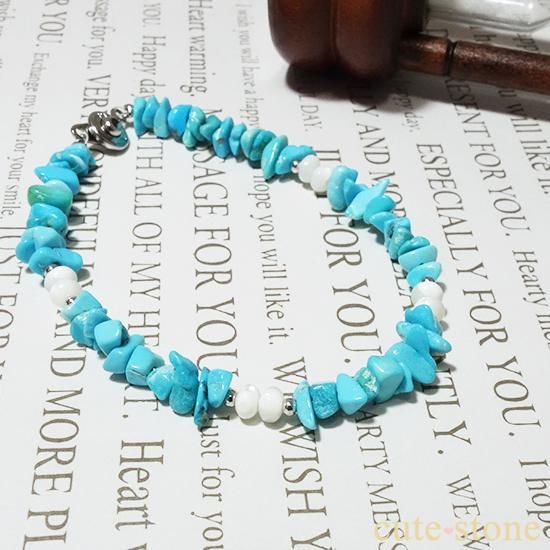 スリーピングビューティーターコイズのブレスレットの写真1 cute stone