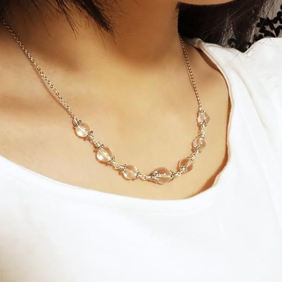ヒマラヤ水晶のネックレスの写真1 cute stone