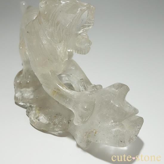 1点もの】天然水晶の虎の彫刻（置物） - cute stone -