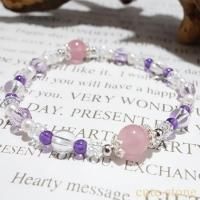 ディープローズクォーツ」の商品一覧(ブレスレット、etc)【cute stone】